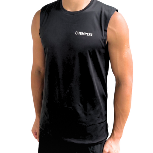 アウトレット　Sleeveless Shirt tight fit【BLACK】